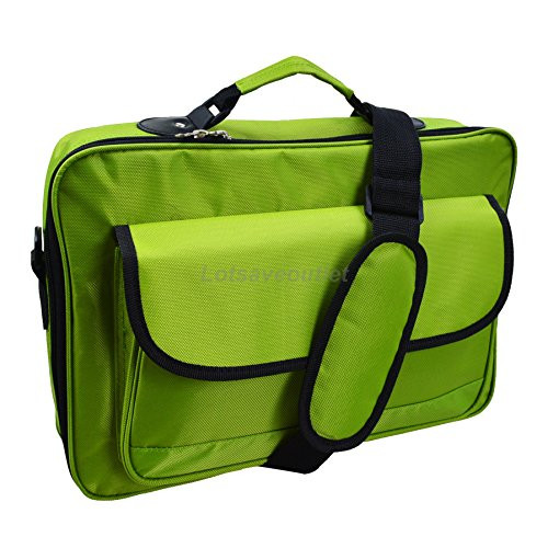 17.3" 17" 16.4" 15.6" Inch Laptop Notebook Carrying Messenger Bag Case Briefcase Green