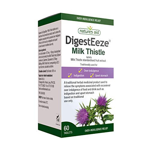 Natures Aid DigestEeze Milk Thistle 150mg 60 tablet