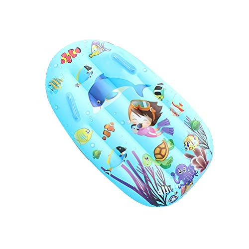 Lewpox Inflatable Surfboard- Bodyboard Swimming Board- Portable Surfboard with Handles- for Children Surfboard for Beach Surfing- Swimming in Summer Water Fun