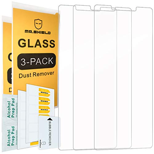 `-3-PACK--Mr.Shield Designed For Sony Xperia L3 -Tempered Glass- Screen Protector with Lifetime Replacement