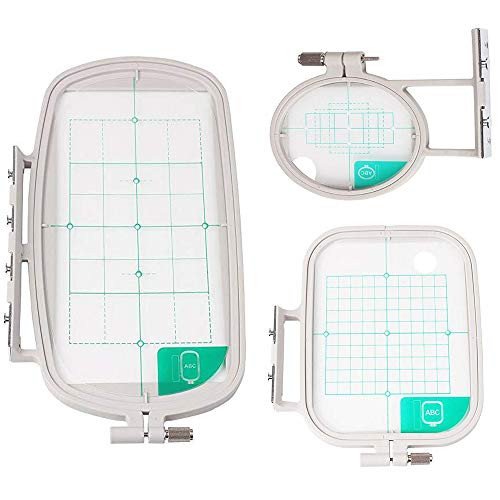 LNKA 3 Piece Embroidery Hoop Set for Brother NV500D NV900D NV950D SE350 SE400 LB6770 LB6800 SE270D HE1 HE120 HE240 PE300 PE400D PE500 PE 540D PE525 Babylock Intrigue BLI Embroidery Machine LNKA 3 Piece Embroidery Hoop Set for Brother NV500D NV900D NV950D SE350 SE400 LB6770 LB6800 SE270D HE1 HE120 HE240 PE300 PE400D PE500 PE 540D PE525 Babylock Intrigue BLI Embroidery Machine