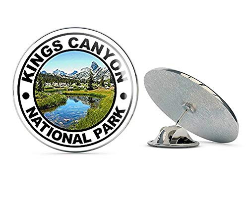 NYC Jewelers Round Kings Canyon National Park -rv Hike- Metal 0.75" Lapel Hat Pin Tie Tack Pinback
