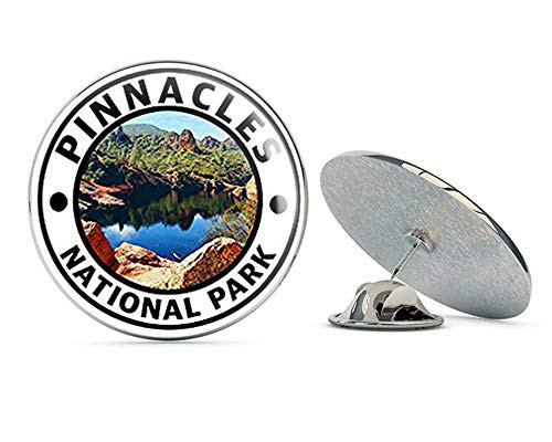 NYC Jewelers Round Pinnacles National Park -rv Hike- Metal 0.75" Lapel Hat Pin Tie Tack Pinback