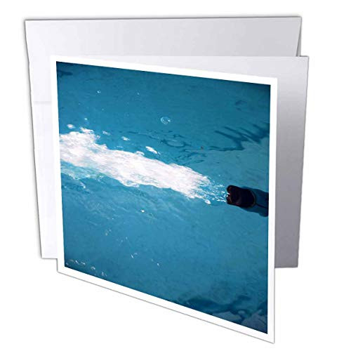 3dRose Lens Art by Florene - Water Art - Image of Hose Water Filling Cape Coral Florida Pool - 6 Greeting Cards with envelopes -gc-308276-1-