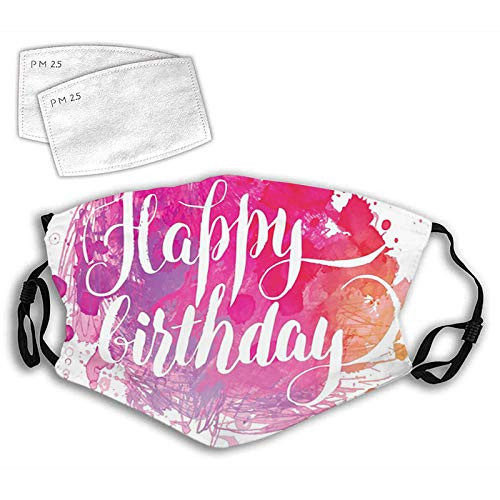 Women Men Boys Girls Dustproof-Abstract Watercolored Splatters Hand Paint Style Artistic Celebratory Text-Half Face Mouth Mask Breathable Mouth Muffle For-Travel-Outdoor Women Men Boys Girls Dustproof-Abstract Watercolored Splatters Hand Paint Style Artistic Celebratory Text-Half Face Mouth Mask Breathable Mouth Muffle For-Travel-Outdoor