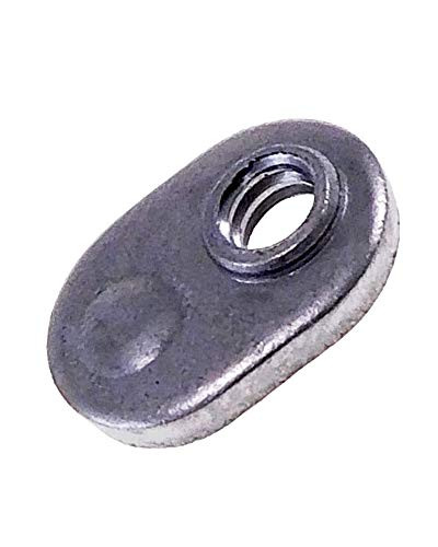 Single Tab Weld Nut with Target - Spot Weld Nuts 10-32 - Weld Nuts/Spot/Offset Hole - Low Carbon Plain Steel -50-