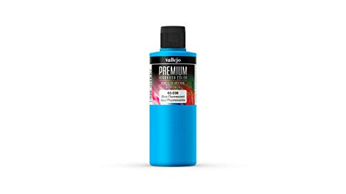 Vallejo : Premium Airbrush Paint : 200ml : Blue Fluorescent