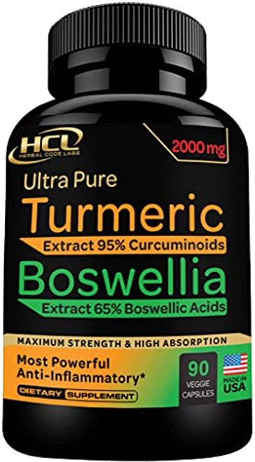 Turmeric Boswellia Extract Supplement 2000 mg Strong Natural Pain Relief and Joint Support Pills Extra Strength Anti-Inflammatory Boswellia Serrata with Turmeric Curcumin Powder 90 Capsules Turmeric Boswellia Extract Supplement 2000 mg Strong Natural Pain Relief and Joint Support Pills Extra Strength Anti-Inflammatory Boswellia Serrata with Turmeric Curcumin Powder 90 Capsules