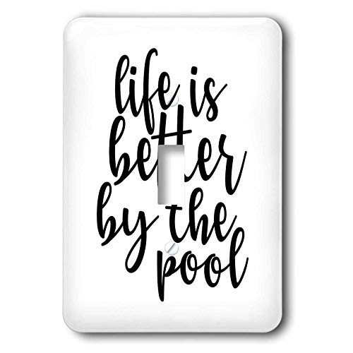 3dRose Life Is Better By The Pool - Light Switch Covers -lsp-337225-1-