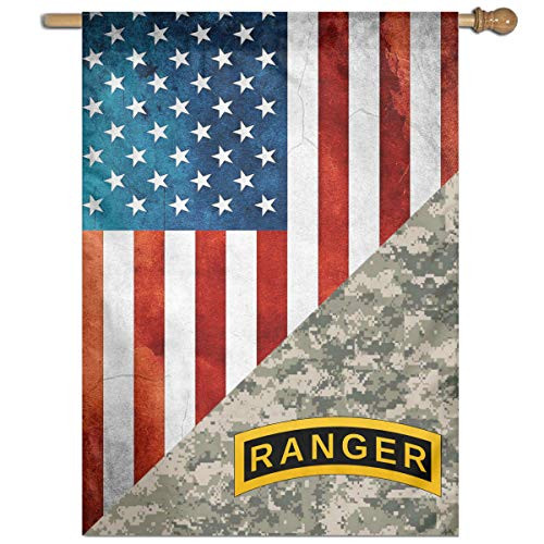 Mrscsefid US Army Retro Ranger Tab Flag 27"x37" for Family Garden Decor Semitransparent Pub Flag Wall Decorate Mrscsefid US Army Retro Ranger Tab Flag 27"x37" for Family Garden Decor Semitransparent Pub Flag Wall Decorate