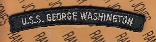 USN Navy United States Ship U.S.S. George Washington Tab 5" tab arc Patch