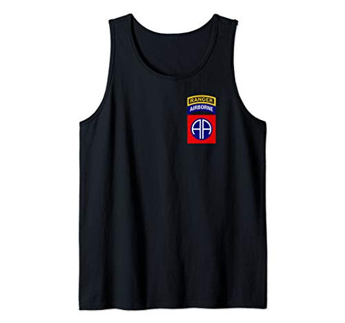 82nd Airborne Shirt - 82nd Division Patch with Ranger Tab Tank Top 82nd Airborne Shirt - 82nd Division Patch with Ranger Tab Tank Top