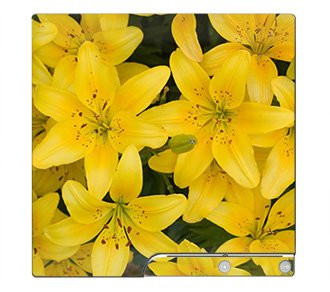 Yellow Lilly Skin for Sony Playstation 3 Slim Console