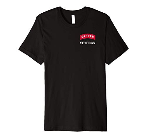 Sapper Shirt - Sapper t shirt - Sapper Tab Veteran Black