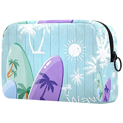 Women Makeup Bag-Cosmetic Storage Bag vintage surfboards for Travel-Cosmetics Organizer Women Makeup Bag-Cosmetic Storage Bag vintage surfboards for Travel-Cosmetics Organizer