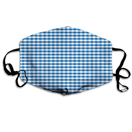 Fillter Face Cloth for Unisex Adult Seniors Monochrome Gingham Checks Classical Country Culture Reusable Windproof Mouth Anti Dust Double Protection Fillter Face Cloth for Unisex Adult Seniors Monochrome Gingham Checks Classical Country Culture Reusable Windproof Mouth Anti Dust Double Protection