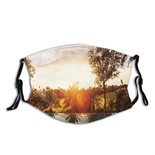 Comfortable Activated Carbon mask-Home With Swimming Pool At Sunset Tropics Palms Private Villa Resort Scenic View-Facial decorations for adults
