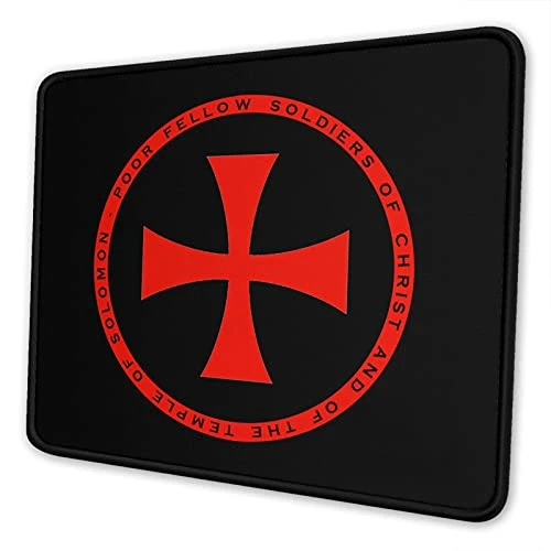 Templar Knights Medieval Shield Mouse Pads Mouse Mat Computers Laptop Non-Slip Rubber Gaming Mouse Pad for Unsex