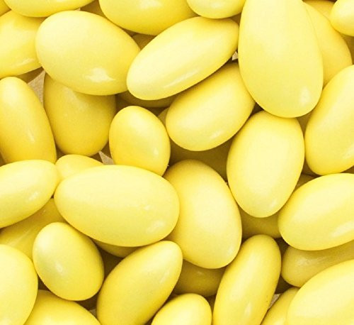 Yellow Jordan Almonds by Its Delish- 3 LBS Bulk - Sugared Almond Nut with Sweet Hard Candy Coating - Bulk Wedding Favors- Bridal and Baby Showers- Party Buffets - USA Made- Vegan and Kosher Yellow Jordan Almonds by Its Delish- 3 LBS Bulk - Sugared Almond Nut with Sweet Hard Candy Coating - Bulk Wedding Favors- Bridal and Baby Showers- Party Buffets - USA Made- Vegan and Kosher