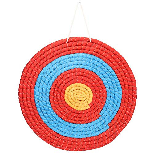 Nicedea Archery Target Straw Single Layer 50cm Solid Arrow Bow Target for Dart Outdoor Indoor Accuracy Training Colorful