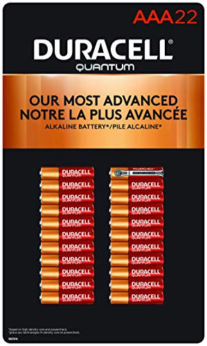 Duracell Quantum AAA Alkaline Batteries- Copper Top Long Lasting Power Triple A Battery- Ideal for Household and Office Devices- 22 Count