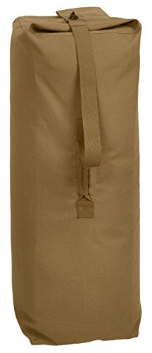 Rothco Heavyweight Top Load Canvas Duffle Bag, Coyote Brown, 30" x 50"