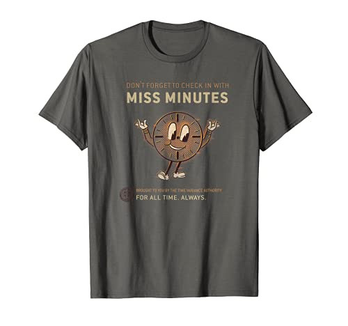 Marvel Loki Don't Forget To Check In With Miss Minutes T-Shirt Marvel Loki Don't Forget To Check In With Miss Minutes T-Shirt