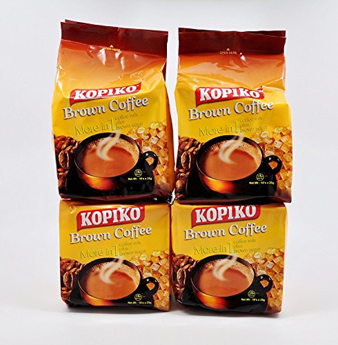 4 Kopiko 3 in 1 Brown Instant Coffee (4 pack x 10 sachets)