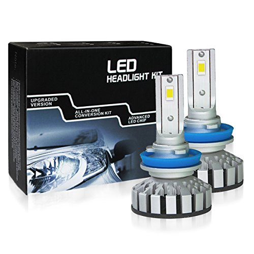 H11(H8/H9) Led Headlight Bulbs Conversion Kit,Waterproof Car Driving Lamp Replacement 3 Year Warranty 6000K Cool White 9600LM 80W H11 Headlight Bulb