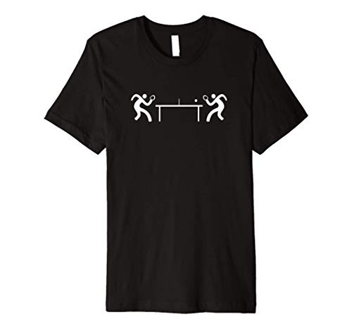 Ping Pong Table Tennis Stick Figures Pingpong Player Premium T-Shirt