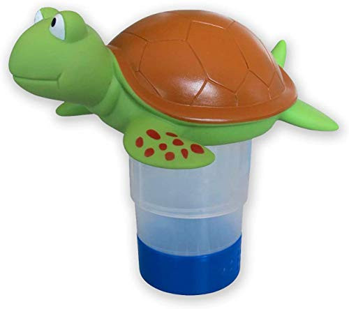Vermo Pool Chlorine Floater- Large Capacity Animal Chlorine Dispenser- Chlorine Floater 3 Inch- Floating Chlorine Dispenser for Pools- Floating Chlorine Dispenser -Turtle-