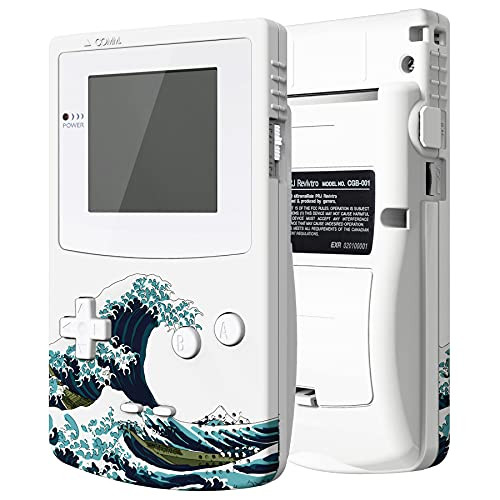 IPS Ready Upgraded eXtremeRate The Great Wave GBC Replacement Shell Full Housing Cover w/Buttons for Gameboy Color  Compatible with Both IPS V2  and  Standard LCD  Console  and  IPS Screen NOT Included