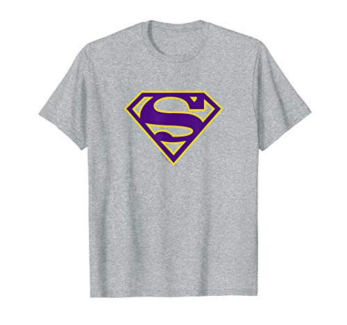 Superman Purple  and  Gold Shield T-Shirt