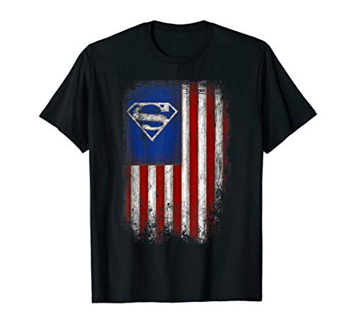 Superman Old Glory Shield T-Shirt