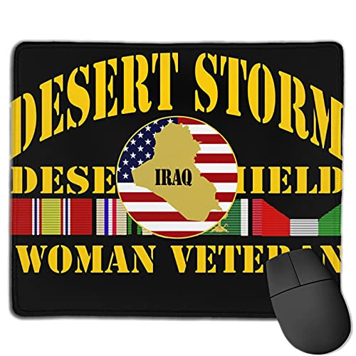 Desert Shield Desert Storm Veteran Mouse Pad Non-Slip Rubber Base Gaming Mouse Pad for Laptop 11.8 X 9.8 X 0.12 in