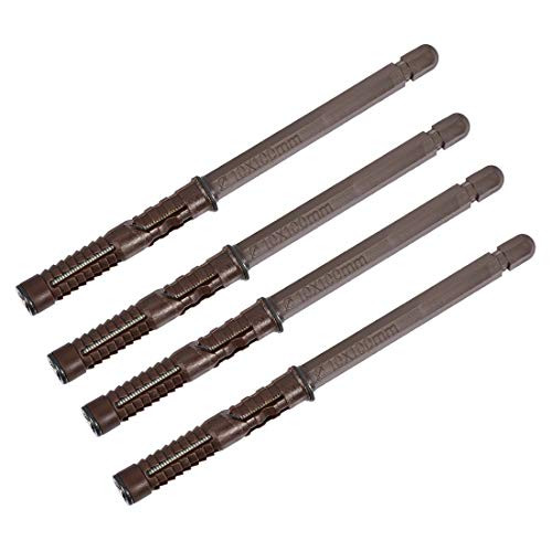 uxcell Floating Shelf Bracket Concealed Blind Shelf Supports Hardware Shelves Brackets DIY Invisible Wall Mounts 10mm X 100mm 4 Pcs