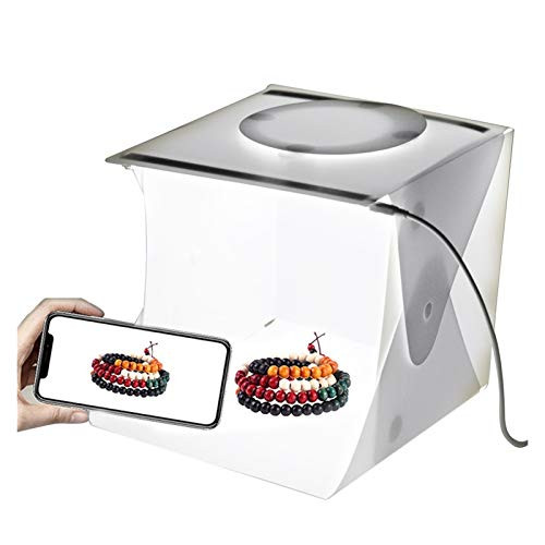 Zhice Mini Folding Lightbox Photography Photo Studio Softbox Background LED Light