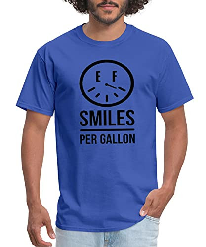 Spreadshirt That Dude in Blue Smiles Per Gallon Men's T-Shirt- 2XL- Royal Blue
