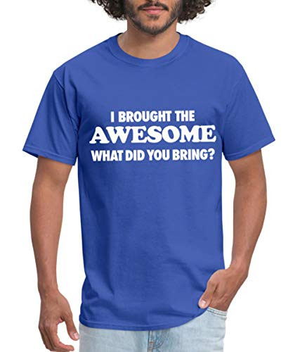 Spreadshirt Stay Fly I Brought The Awesome Men's T-Shirt- 4XL- Royal Blue