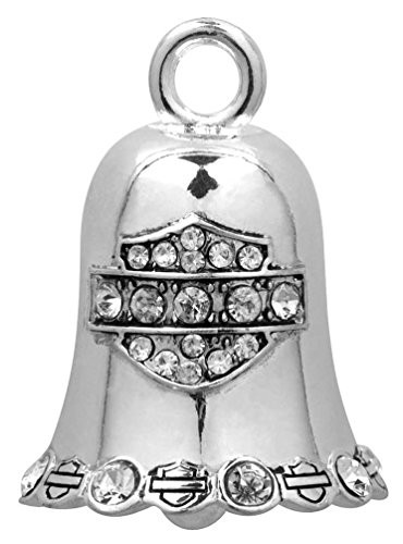Harley-Davidson White Crystal Bar  and  Shield Ride Bell HRB016