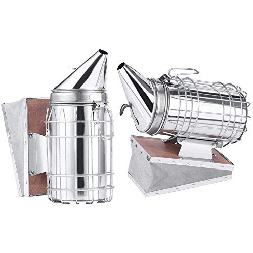 Tbest Beekeeping Smoker- Bee Hive Smoker with Heat Shield Protection Board Iron Beekeeping Equipment for Beekeeping Equipment Circuit Board Tbest Beekeeping Smoker- Bee Hive Smoker with Heat Shield Protection Board Iron Beekeeping Equipment for Beekeeping Equipment Circuit Board