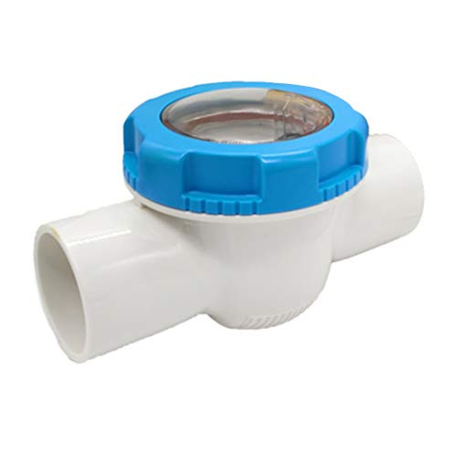 Non Return Clear Chamber Visual Check Flapper Valves 63mm for Swimming Pools Accessory Visual Check Flapper Valves