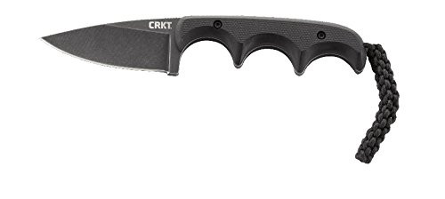 CRKT Compact Fixed Blade Knife: Retail Package Minimalist Black Drop Point Neck Knife - Folts Utility Knife with Stonewashed Blade, G10 Handle & Nylon Sheath 2384KC CRKT Compact Fixed Blade Knife: Retail Package Minimalist Black Drop Point Neck Knife - Folts Utility Knife with Stonewashed Blade, G10 Handle & Nylon Sheath 2384KC
