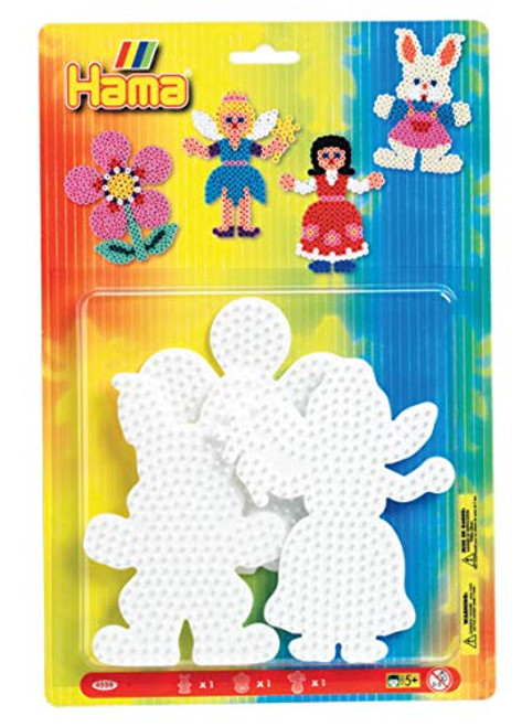 Hama Beads Pegboards includes Rabbit/Flower and Fairy