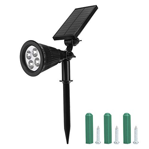 TEANQIkejitop Solar Spot Lights Outdoor- Solar Landscape Lights Solar Spotlight Waterproof Solar Lights Outdoor Decorative for Pathway Walkway Patio  and  Lawn- Tree- Garden- Driveway- Stairs- Pool