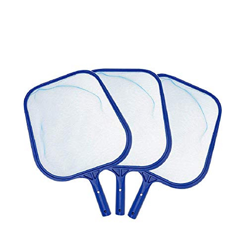 Swimming Pool Skimmer Net Leaf Skimmer Net Plastic Rake Net for Spa Pond Pool- Pool Cleaner Supplies and Accessories -Pole is not Included- 3PCS
