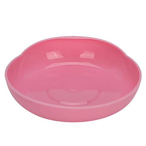 Wincal Elderly Care Spill?Proof Plate with Suction Cup Base Disabled Non?Slip Tableware Red