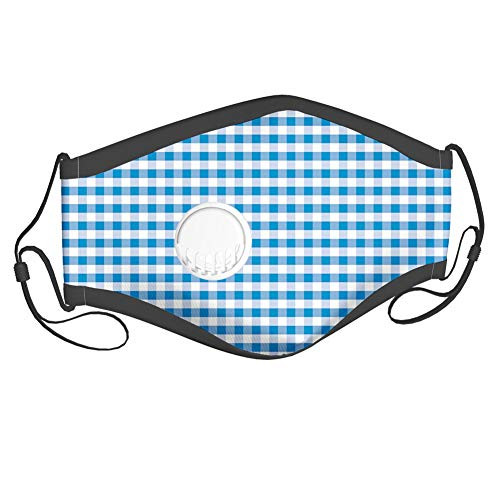Fillter Face Cloth For Adults and kids-Monochrome Gingham Checks Classical Country Culture Old Fashioned Grid Design-Cold Mouth Dustproof Double Protection-2 filters adults Fillter Face Cloth For Adults and kids-Monochrome Gingham Checks Classical Country Culture Old Fashioned Grid Design-Cold Mouth Dustproof Double Protection-2 filters adults