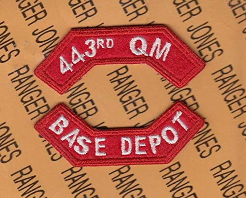 8th Army - Korea "443rd QM Base Depot" tab 3.25" Patch