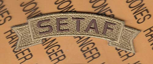 US Army SETAF Southern European Task Force Italy Desert DCU 3.5" tab Patch c/e